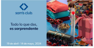 Cuponera de descuentos del 19 de abril al 14 de mayo en Sam's Club