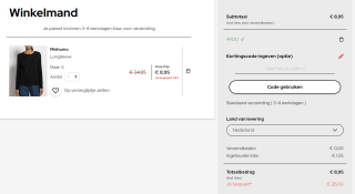 20% extra korting en gratis verzending bij Dress for less