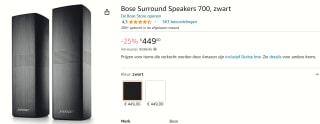 Bose Surround Speakers 700 voor €449 bij Amazon
