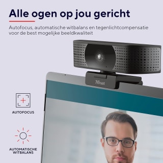 Trust Teza 4K - Webcam - 3840 x 2160 Pixel voor €53,03 bij Amazon