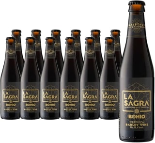 12 botellines La Sagra Bohío Cerveza estilo Barley Wine - Alc. 10,4% Vol. de 330 ml por 18,38€