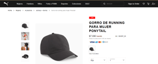 Gorro Puma Ponytail para mujer por $7.990