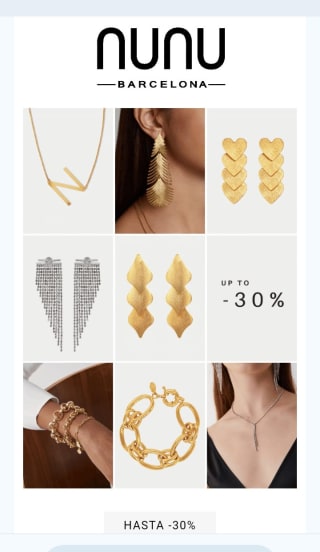 Hasta -30% desde Nunu Barcelona.