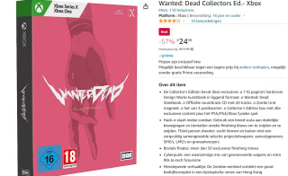 Wanted: Dead Collectors Edition Xbox one/series voor €24,99 bij Amazon.nl