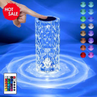 Crystal lamp touch met remote controle 16 kleuren voor €37,50