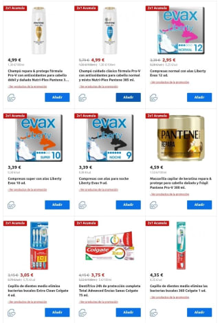 2×1 en más de 1800 productos Carrefour.