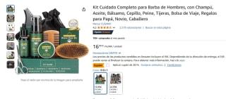Kit Cuidado Completo para Barba de Hombres 9 en 1 por 13,59€
