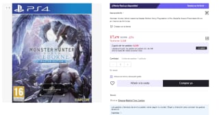 Juego PS4 Monster Hunter World: Iceborne Edición Máster por 17.47€ (Cuenta Nueva 10.48€)