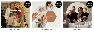 40% korting op heel veel foto-items bij Fotocadeau