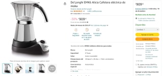 Cafetera De'Longhi EMK6 Alicia por $910 | Descuento Amazon