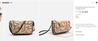 Bolso bandolera monograma de Misako con estampado por 7,80€