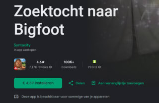 Zoektocht naar Bigfoot voor Android en IOS gratis
