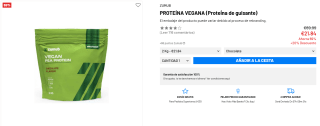 Proteína vegana de guisante 2kg por 21,84€