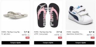 Hasta 80% descuento en ropa y calzado Puma desde 4,99€ ofertazas