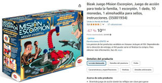 Juego de acción familiar Mision Escorpion marca Bizak por 10€
