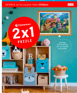 2x1 en puzzles de hasta 2000 piezas marca Clementoni en Gascó