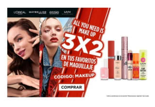 3×2 en Maquillaje desde Maquillalia.