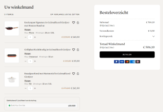 30% korting bij besteding vanaf €500 bij Le Creuset