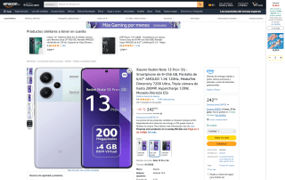 Xiaomi Redmi Note 13 Pro Plus 5G 8GB 256GB por 242,70€