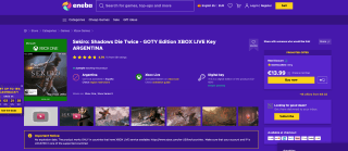 Videojuego Sekiro Shadows Die Twice GOTY Edition XBOX LIVE Key por solo 13,99€