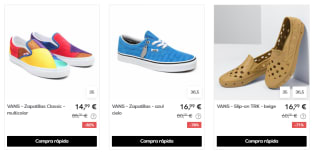 Ropa y calzado Vans desde solo 3,50€ alucina