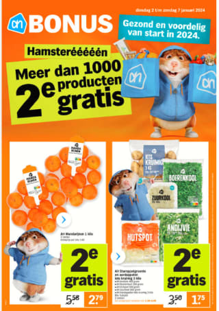Albert Heijn Hamsterweken veel producten de 2de gratis