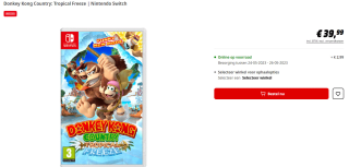 Donkey Kong Country: Tropical Freeze - voor €39,99 bij de Mediamarkt