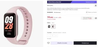 Xiaomi Mi Smart Band 8 Active por 17,89€ (cuenta nueva por 9,94€)