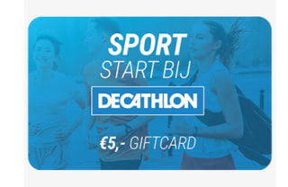 Decathlon giftcard €5 bij inlevering 100 punten