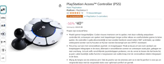 PlayStation 5 Access Controller voor €40 bij Amazon en Mediamarkt