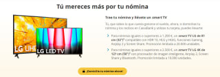 Trae tu nómina y llévate un smart TV
