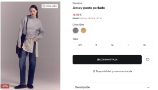 Jersey punto perlado Slowlove para Mujer por 19.99€