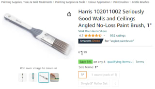 Win a Harris seriously good walls and ceilings angled paint brush from Amazon for £1.99