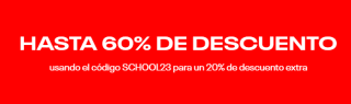 20% dto en todo y hasta 60% dto en el outlet de Reebok