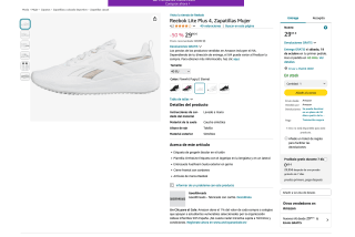 Zapatillas Reebok Lite Plus 4 Mujer por solo 29,95€