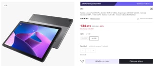 Tablet Lenovo Tab M10 Plus 3rd Gen Wi-Fi de 6GB/128GB por 119,99€