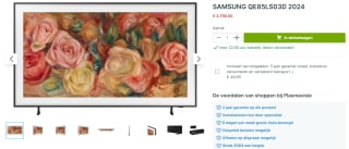 Samsung The Frame QLED LS03D (2024) 85" TV voor €3798 bij Plasmavisie
