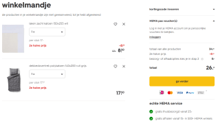 2e halve prijs op bedtextiel bij HEMA