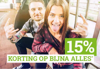 15% korting op bijna alles bij Large