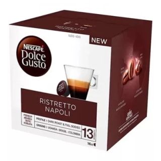 4 cajas x16 capsulas Ristretto Napoli Style Dolce Gusto Intensidad 13, por 8,85€
