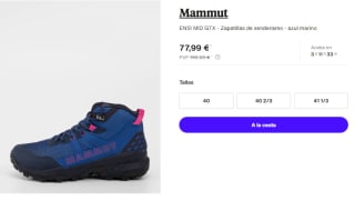Botas para Mujer Mammut ENSI MID GTX por 70.2€