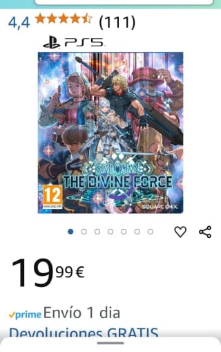Star Ocean The Divine Force PS5 por 19,99€.