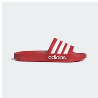 Claquettes adidas Adilette Shower Rouge & Blanc à 18,20€
