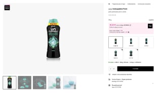 Lenor Unstoppables Perlas Lavadora Perfumadas 42 Lavados 570g Potenciador de Frescor Floral por solo