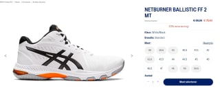 Asics Netburner Ballistic FF 2 MT volleybalschoen voor €78,40 bij Asics
