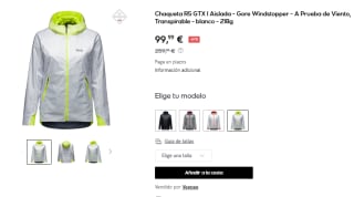 Chaqueta R5 GTX I Aislada Gore Windstopper A Prueba de Viento, Transpirable por 99,99€