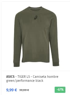 ASICS - Camisetas hasta 9,99€