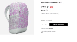 Mochila Nike Brasilia por 17.99€