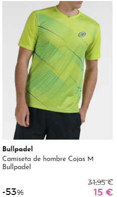 Prendas Bullpadel por 15€