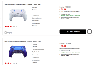Sony PlayStation DualSense Controller voor €54,99 bij de MediaMarkt